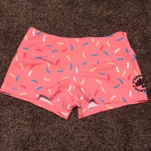 Feed me fight me donut shorts- size M